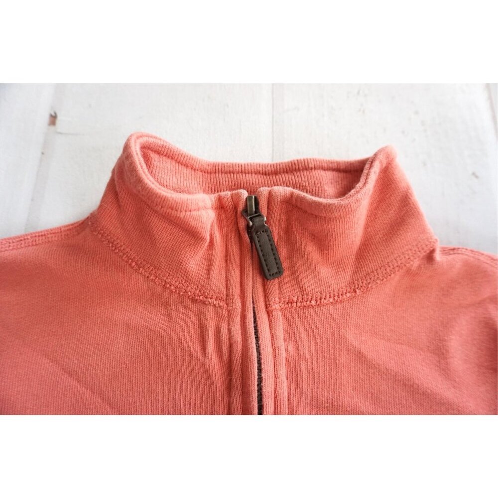 Crewcuts Orange Long Sleeve Half Zip Cotton Popover Sweatshirt - Size S (6-7) - Picture 3 of 9